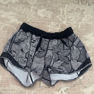 lululemon athletica Black and White Athletic Shorts
